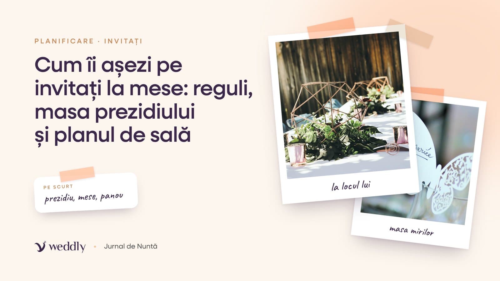 Copertă: Cum îi așezi pe invitați la mese: reguli, masa prezidiului și planul de sală