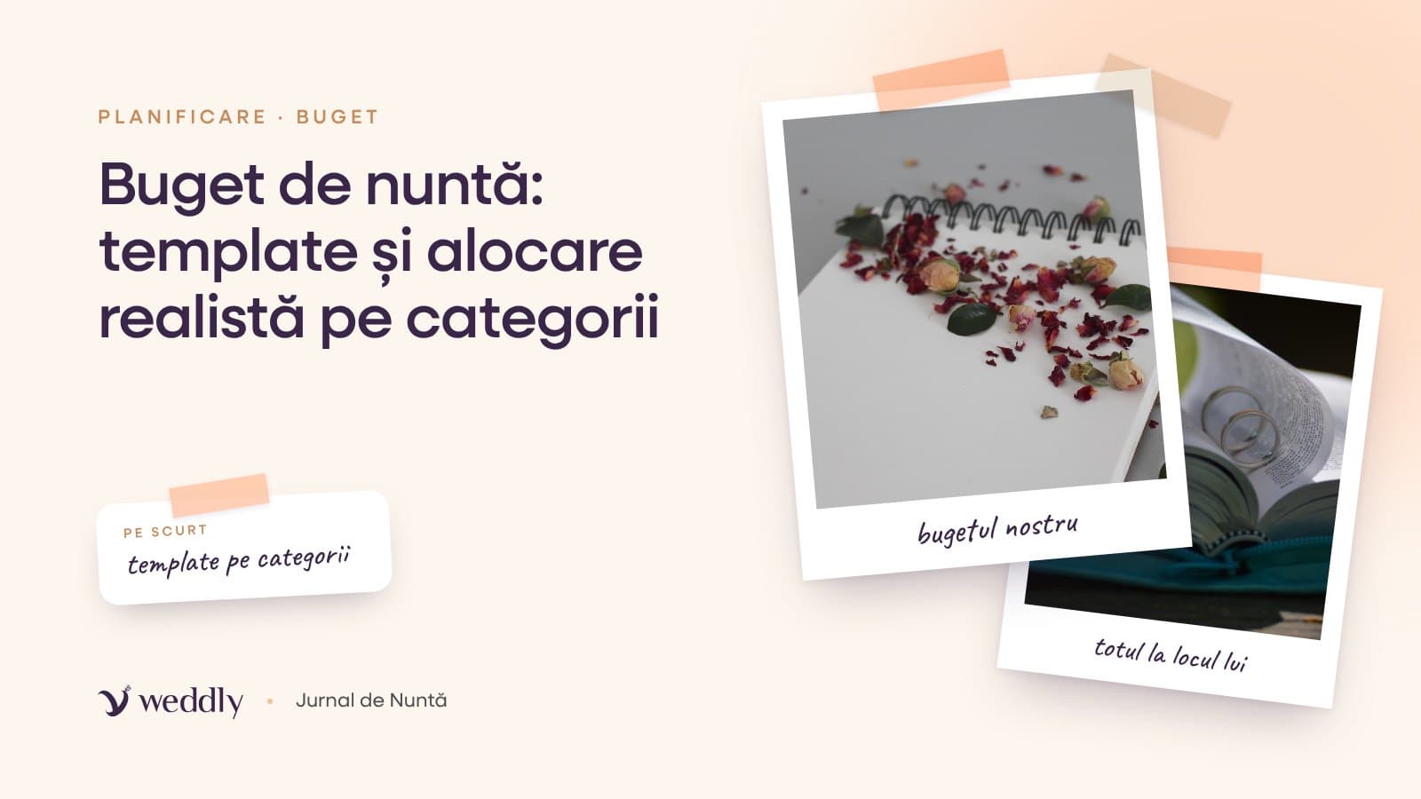 Copertă: Buget de nuntă: template și alocare realistă pe categorii