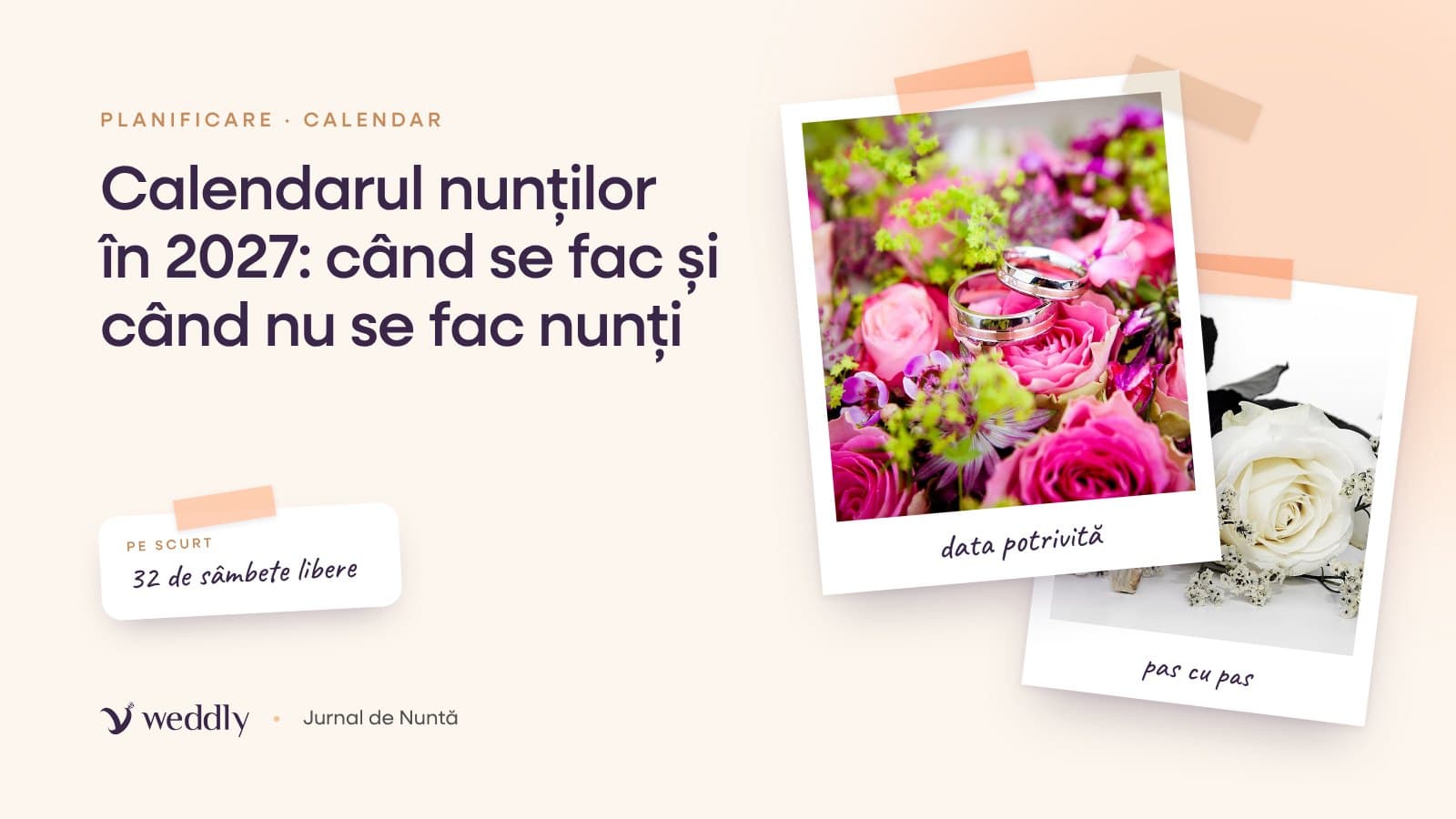 Copertă: Calendarul nunților în 2027: când se fac și când nu se fac nunți