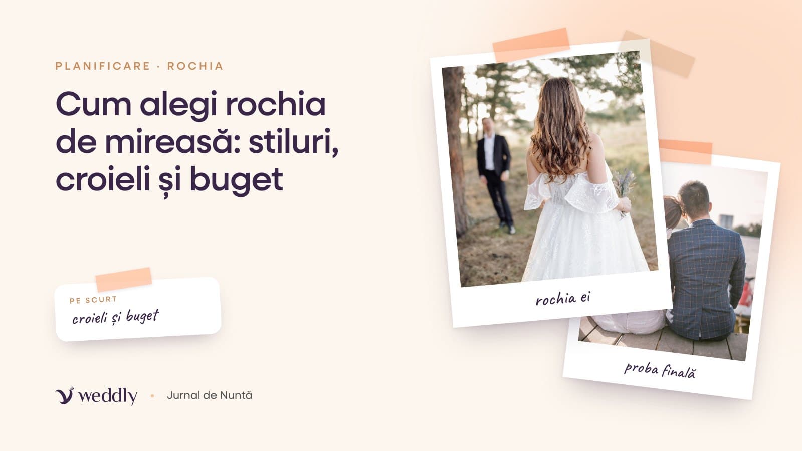 Copertă: Cum alegi rochia de mireasă: stiluri, croieli și buget