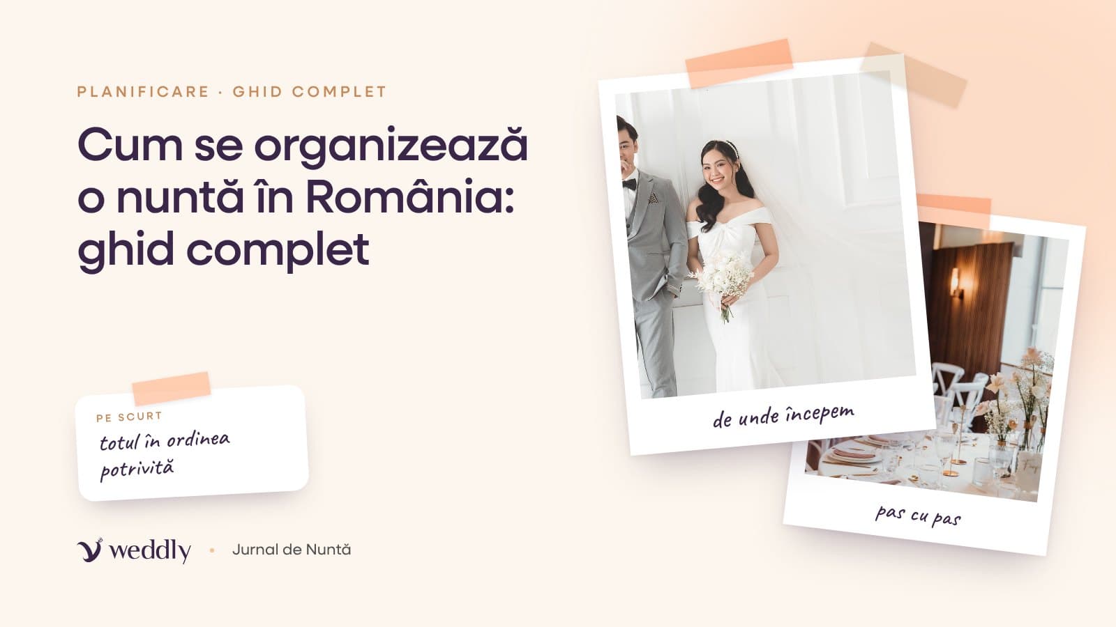 Copertă: Cum se organizează o nuntă în România: ghid complet