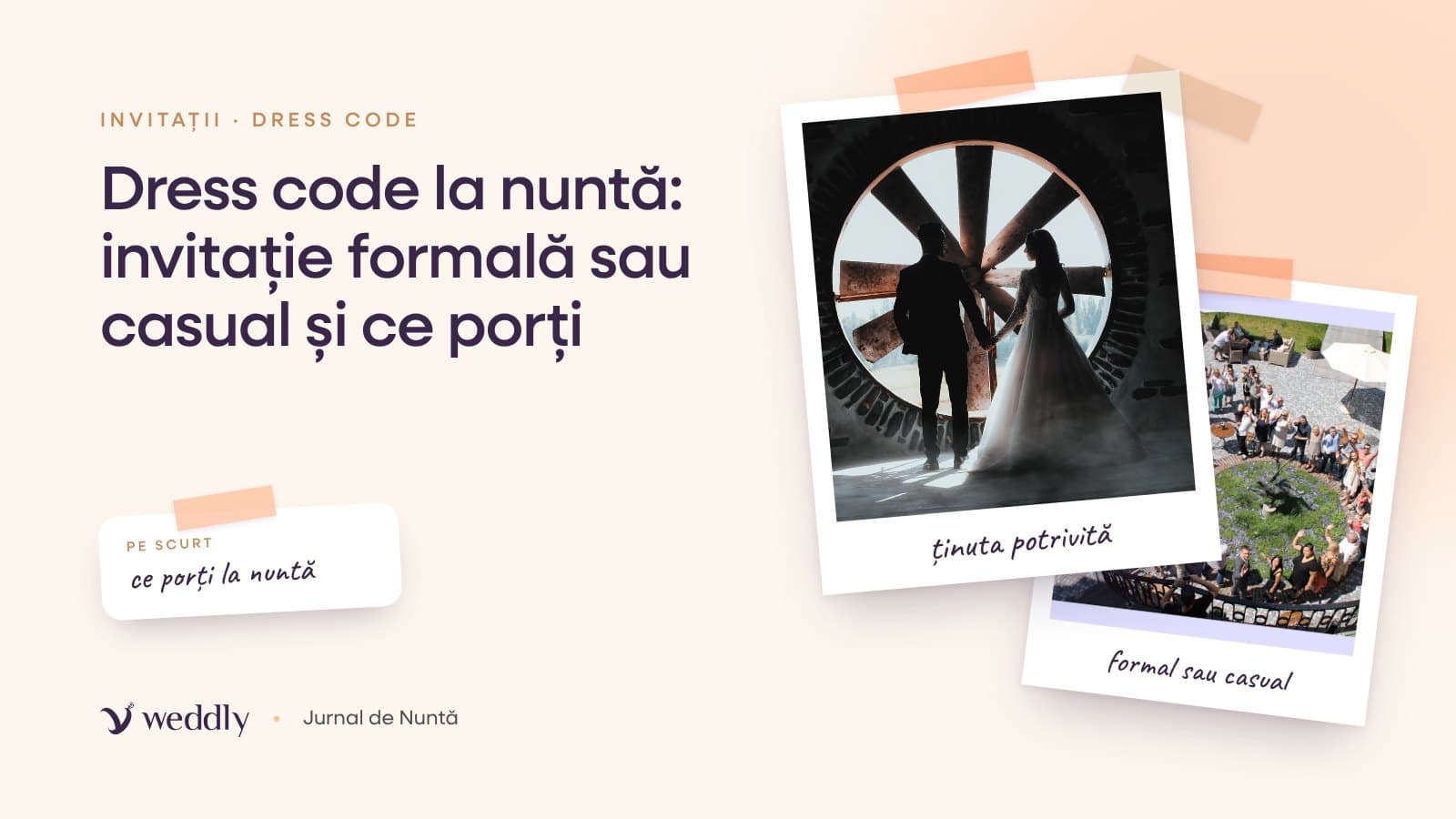 Copertă: Dress code la nuntă: invitație formală sau casual și ce porți