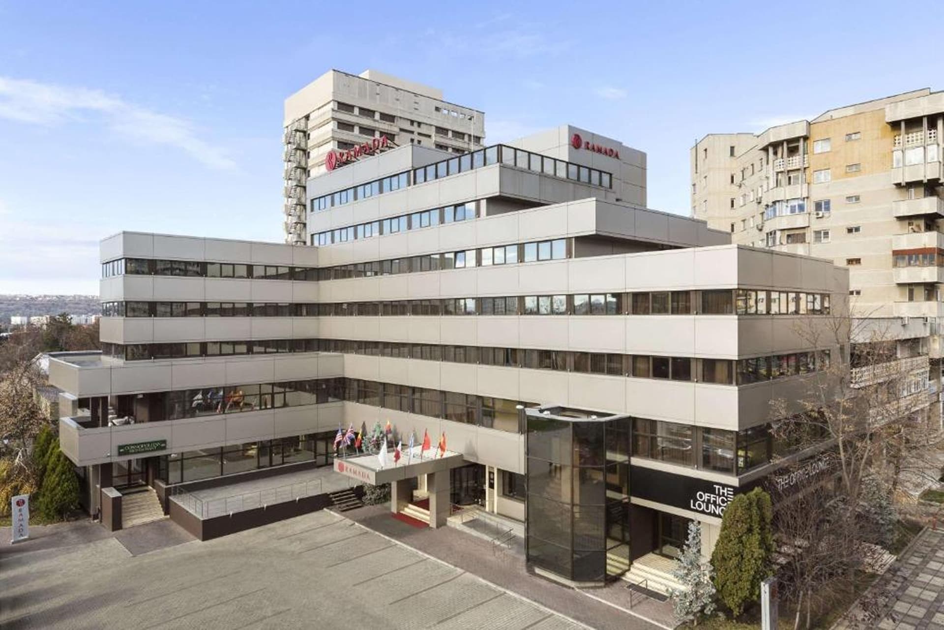 Ramada Iași City Center (Iași): clădirea hotelului văzută de sus