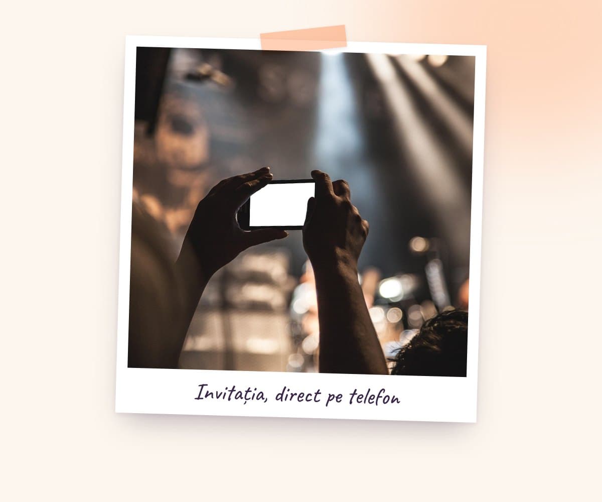Invitația, direct pe telefon