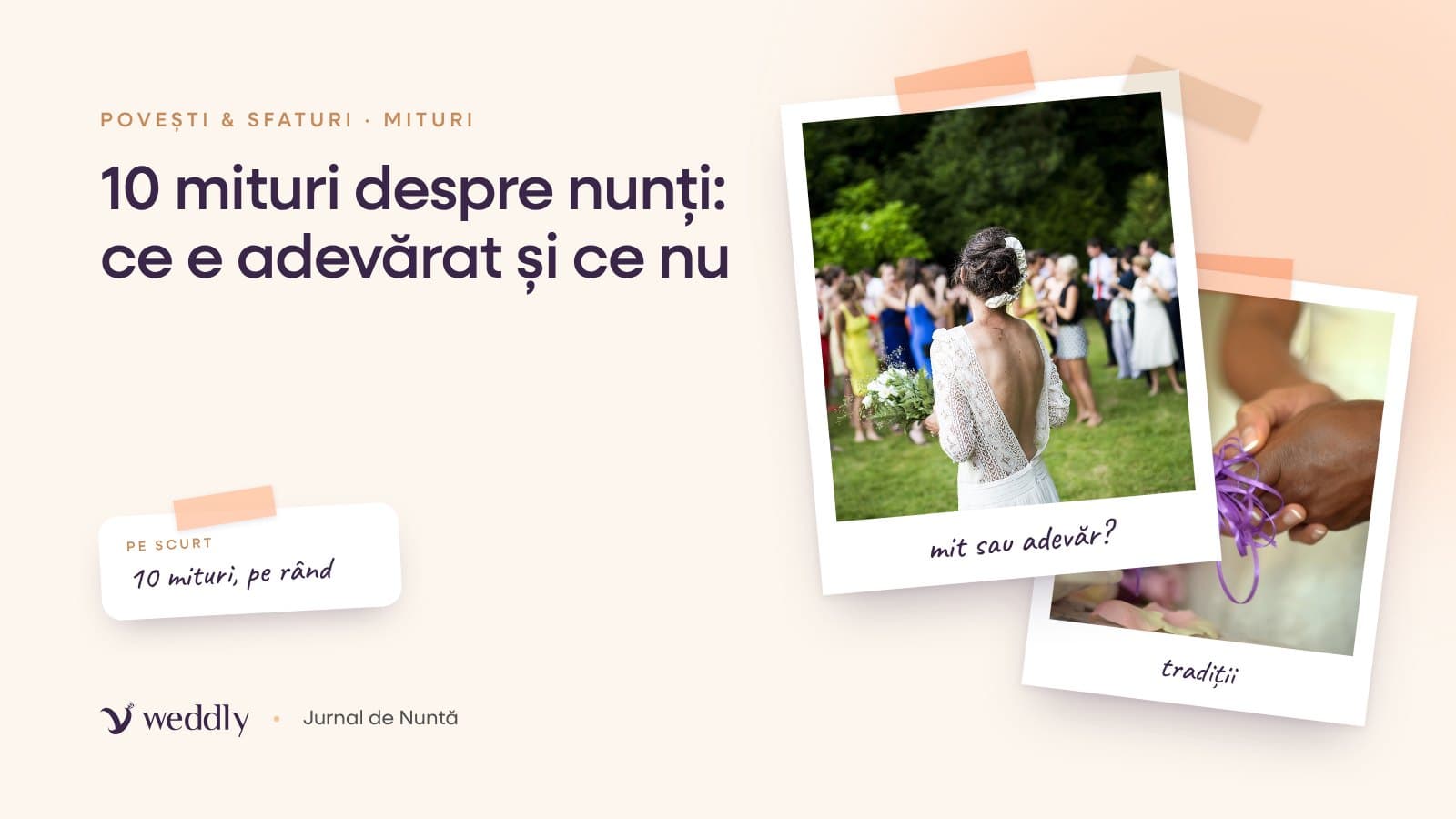 Copertă: 10 mituri despre nunți: ce e adevărat și ce nu