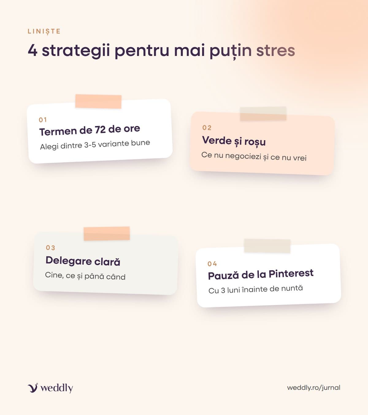 4 strategii pentru mai puțin stres
