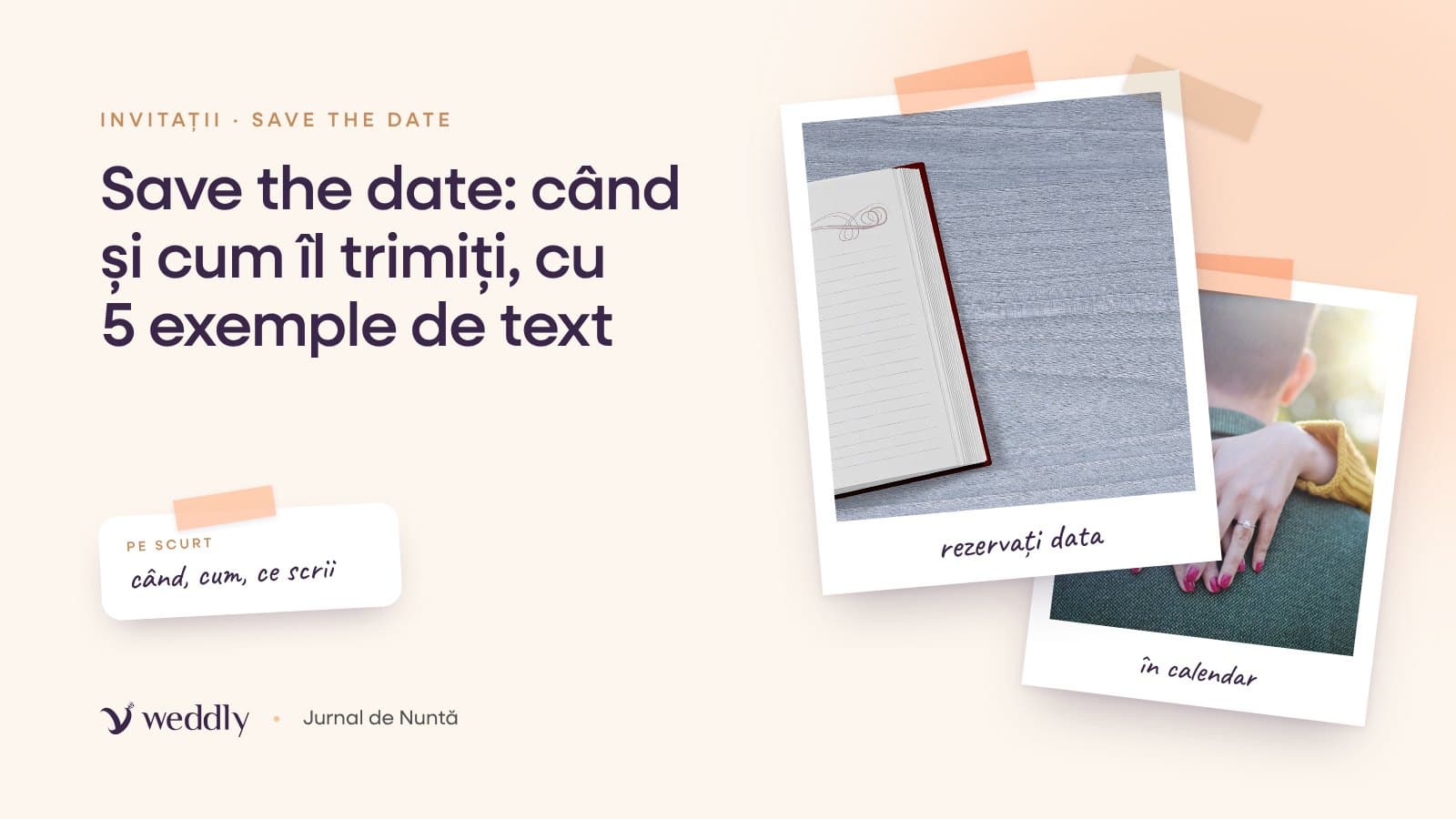 Copertă: Save the date: când și cum îl trimiți, cu 5 exemple de text