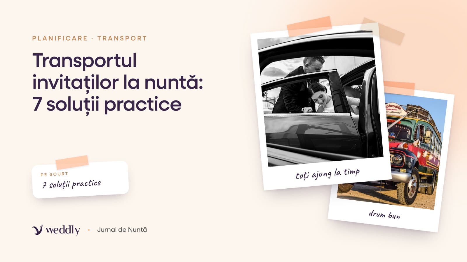 Copertă: Transportul invitaților la nuntă: 7 soluții practice