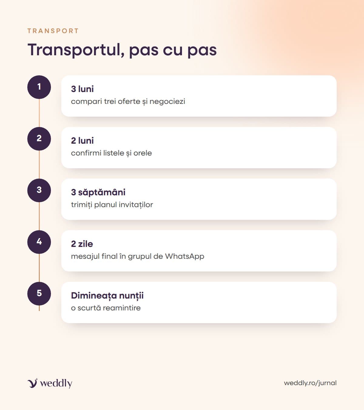 Transportul, pas cu pas
