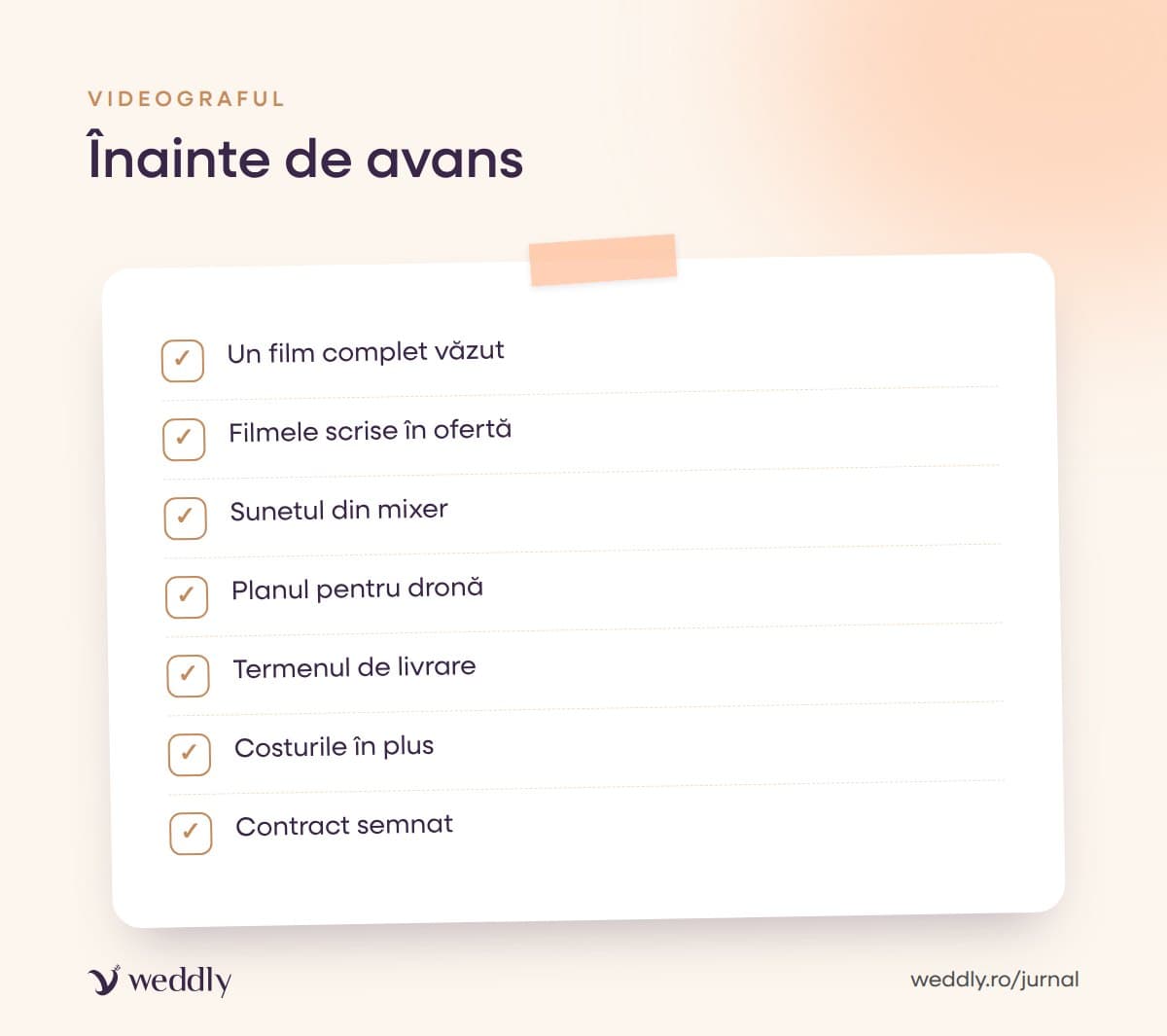 Înainte de avans
