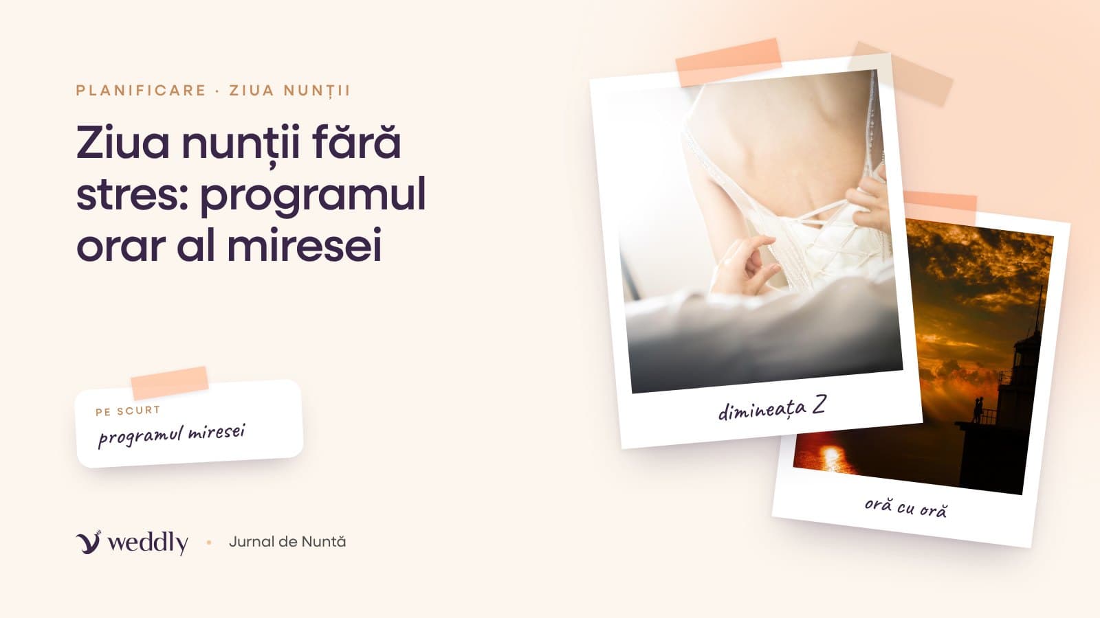 Copertă: Ziua nunții fără stres: programul orar al miresei